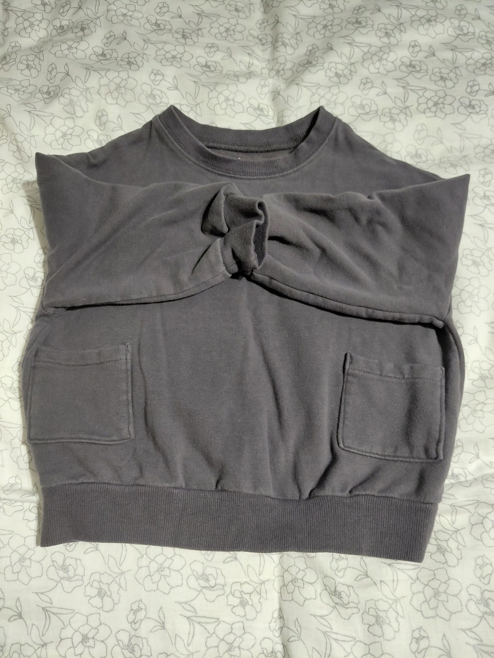 New Otter Avenue Boys  Grey Sweat Shirt Long Sleeves Size 4t